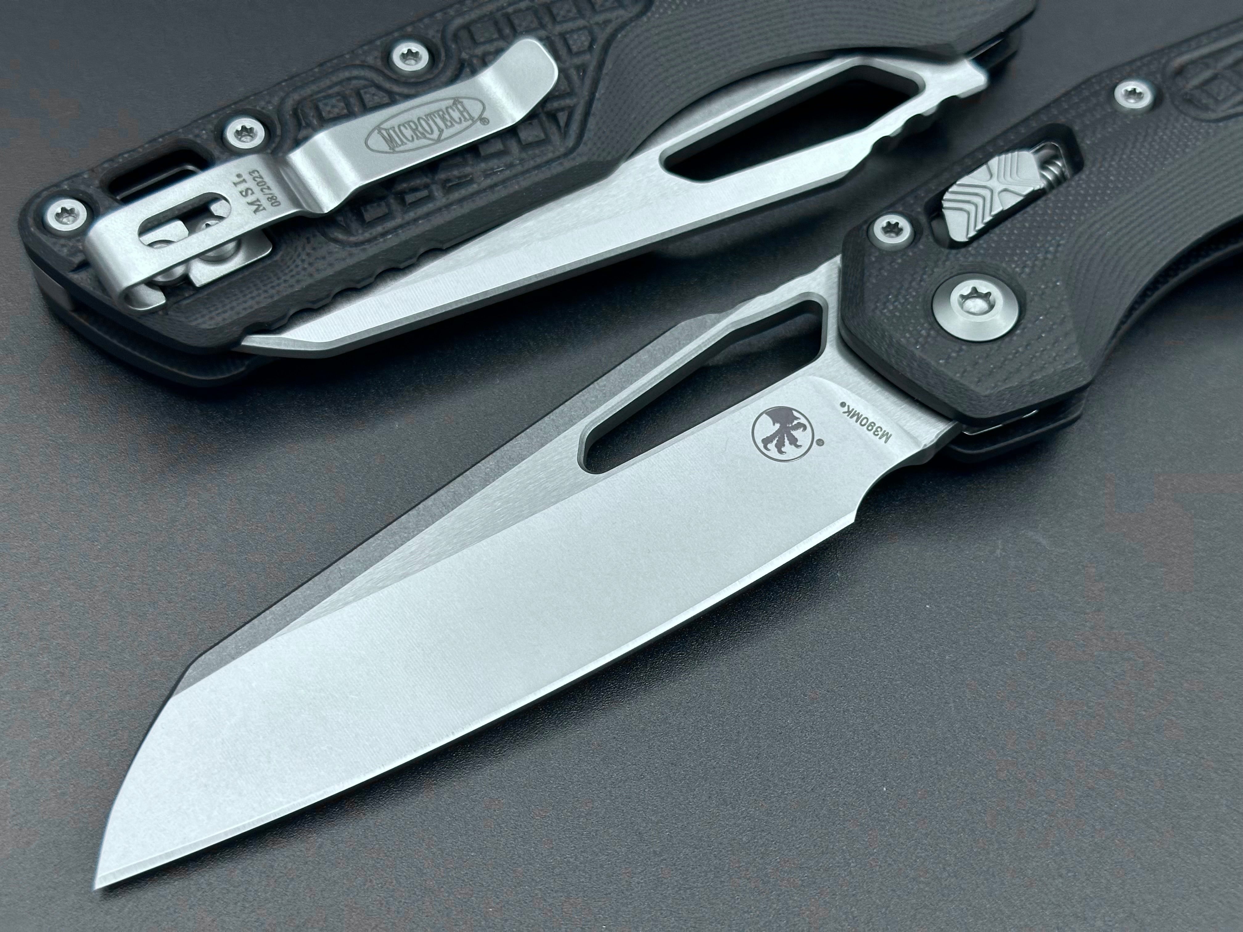 Microtech Knives MSI Single Edge Frag G-10 Black Stonewash 
