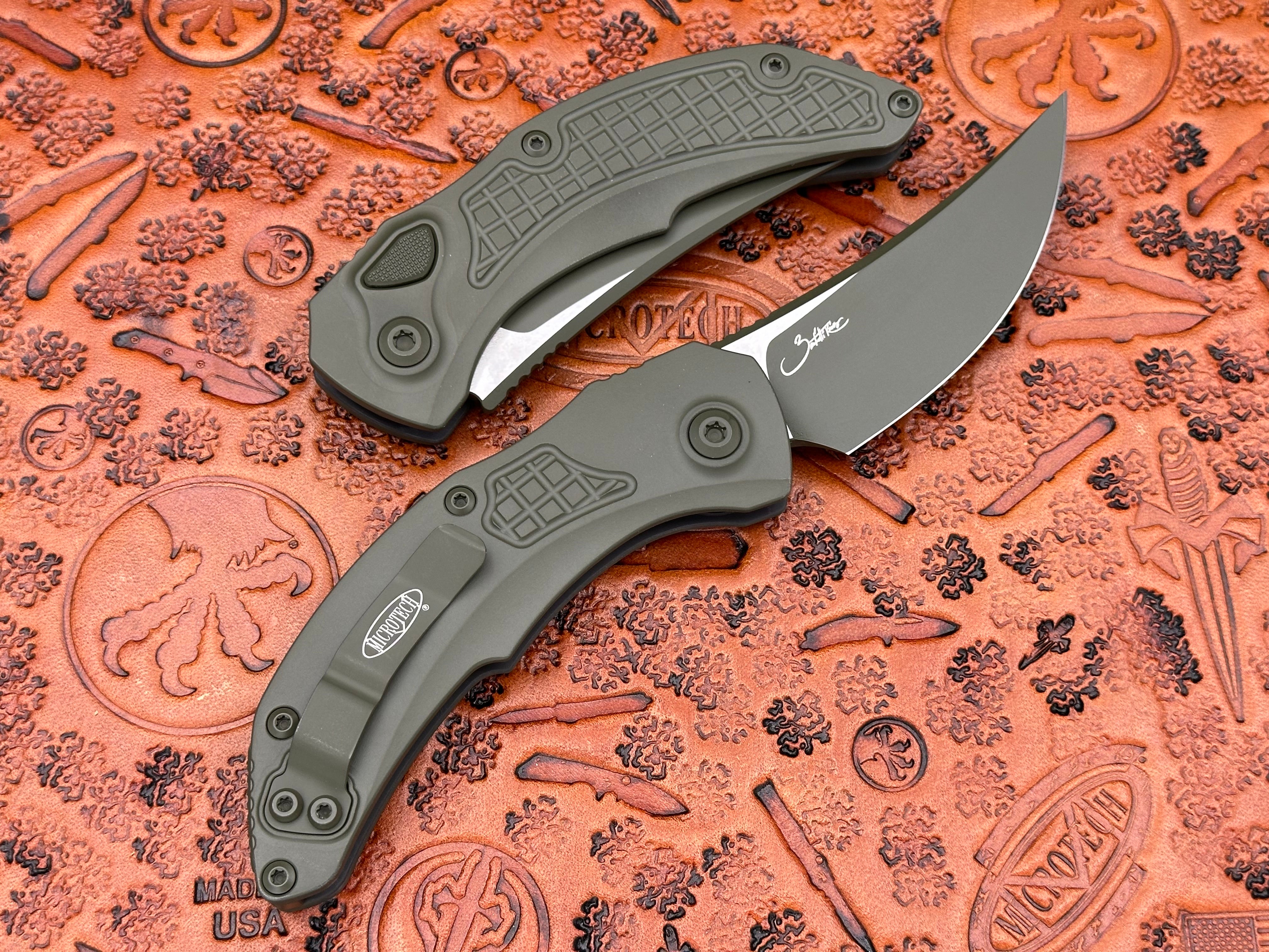 Microtech Brachial Cerakote OD Green Standard 268A-1 COD - Tristar Edge