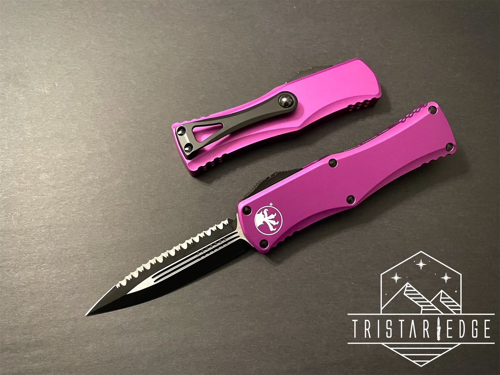 Hera D/E Violet Full Serrated 702-3 VI - Tristar Edge